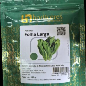 SEMENTE ALMEIRAO FOLHA LARGA HORTICERES 100g