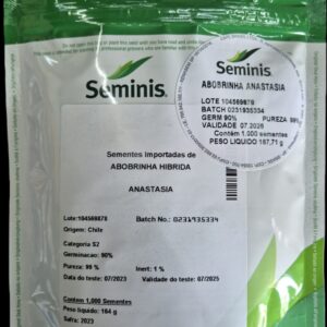 SEMENTE ABOBRINHA HIBRIDA ANASTASIA 1000 SEMENTES