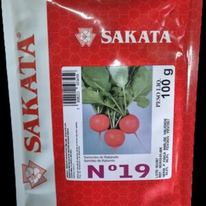 SEMENTE RABANETE HIBRIDO N.19 SAKATA 100g