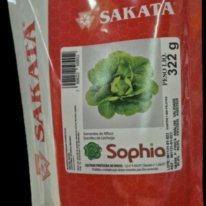 SEMENTE ALFACE SOPHIA SAKATA 7500 SEMENTES PELETIZADA