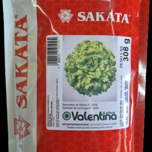 SEMENTE ALFACE VALENTINA SAKATA 7500 SEMENTES